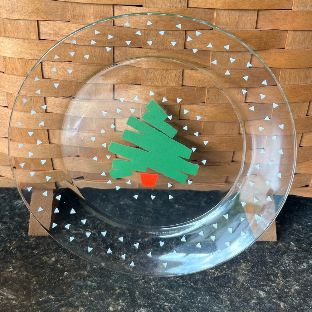 Vintage 1988 Christmas Tree Confetti Dayton Hudson Plate (set of 4)